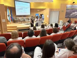 Jornada internacional de estomaterapia en Montecelo con futuros enfermeros de Portugal