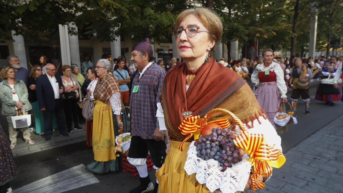 Grupo participante en la Ofrenda de Frutos de Zaragoza