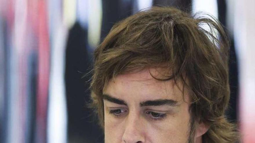 Fernando Alonso, tras los entrenamientos oficiales.