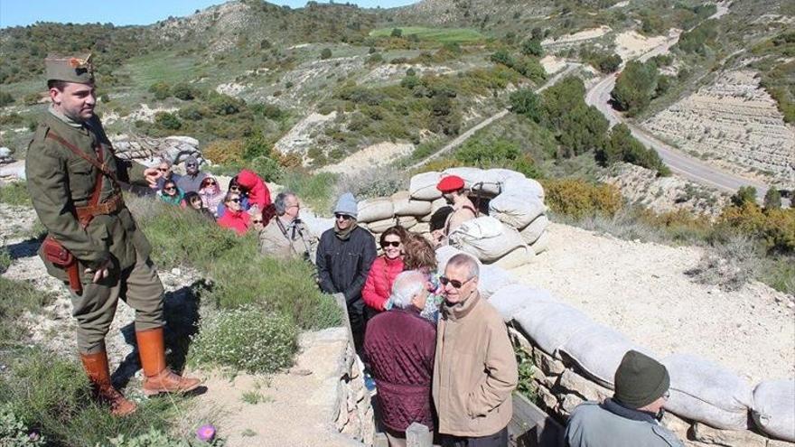 Visita a la trinchera viviente de Alcubierre