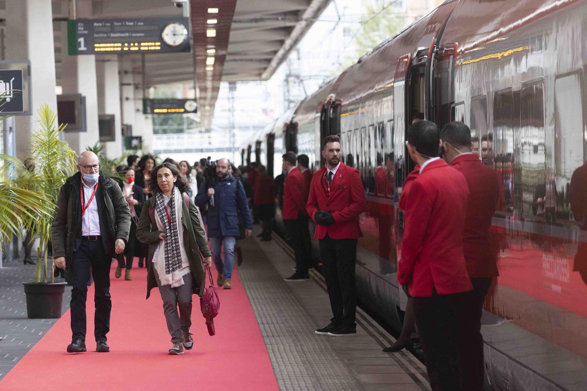 Iryo llega puntual en el viaje inaugural Madrid-València que comenzará a operar el 16 de diciembre