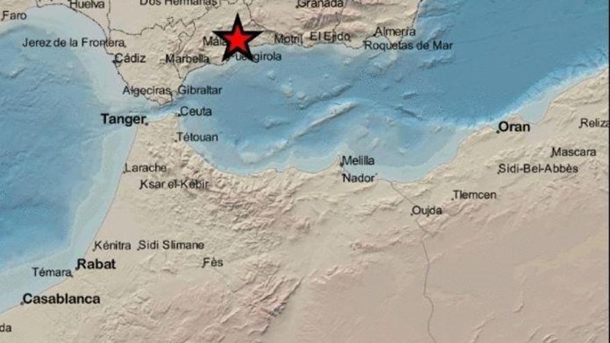 Registrado un terremoto de magnitud 4,2 con epicentro en Almogía