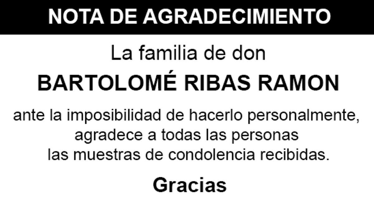 Nota Bartolomé Ribas Ramón