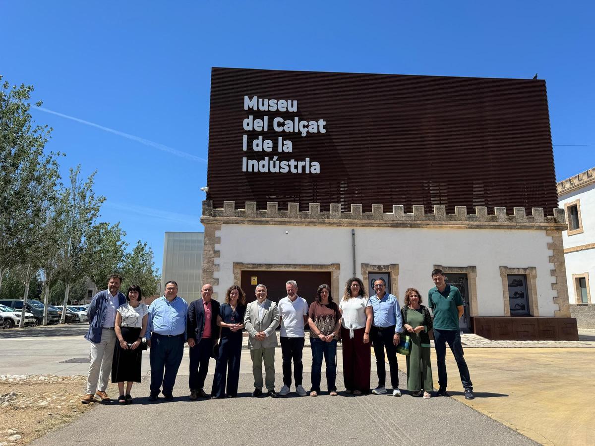 El Museu del Calçat i de la Indústria ha sido otra de las paradas durante la visita de este viernes.