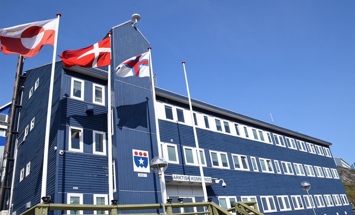 Sede del Arktisk Kommando del ejército danés en Nuuk, Groenlandia