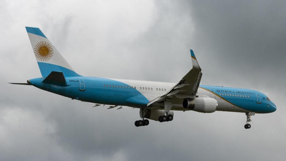 El avión oficial del máximo mandatario de Argentina