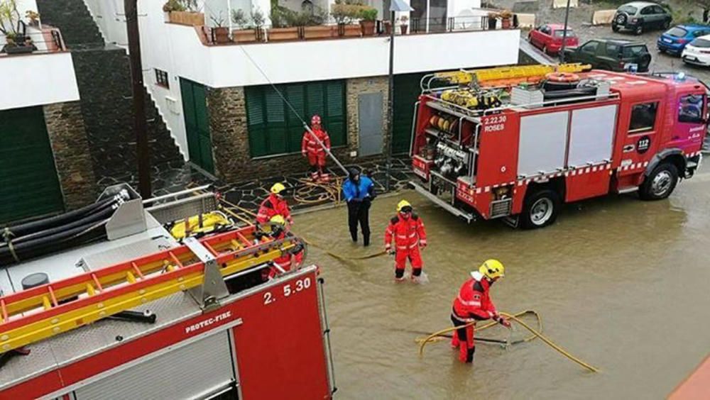 Temporal de vent i aigua a les comarques gironines