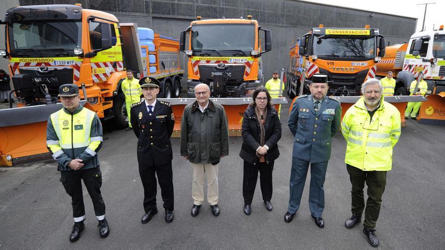 Encuentro en las instalaciones de Conservación de Carreteras de A Estrada. |  Bernabé/Javier Lalín