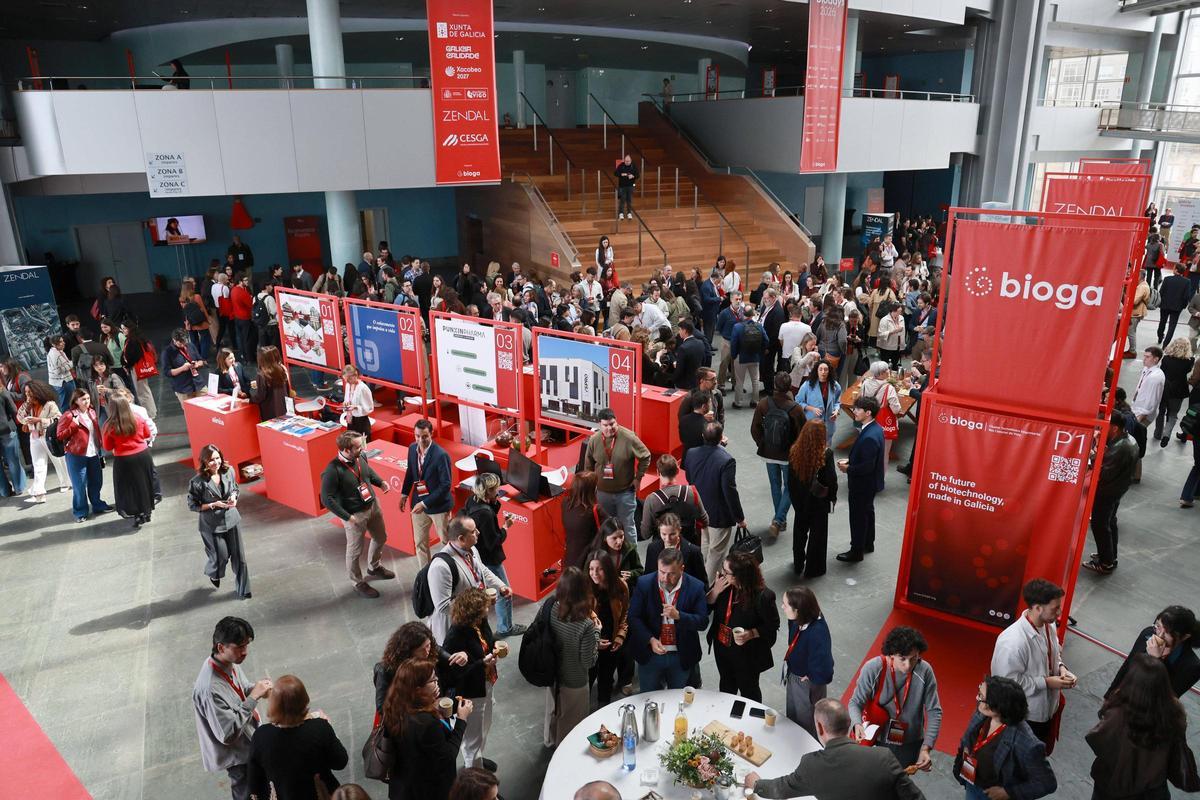 Una vista de algunos de los stands del evento.
