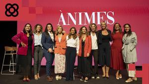 El grupo de mujeres impulsoras del evento Ànimes de Barcelona