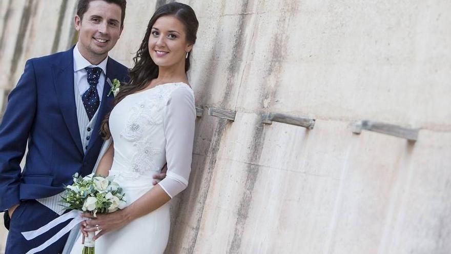 Antonio, la víctima, y Maje, el día de su boda.