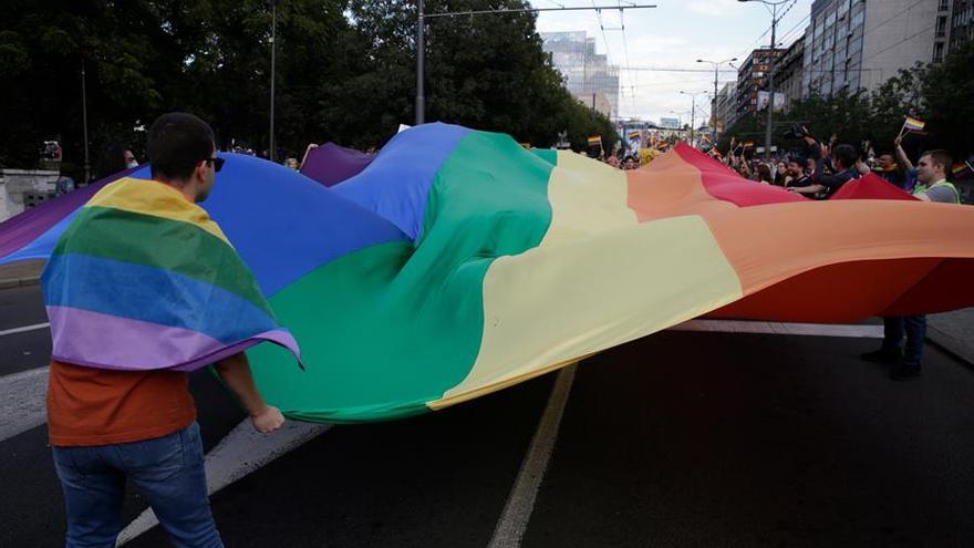 Manifestación del Orgullo en Belgrado (Serbia) este pasado mes de septiembre.