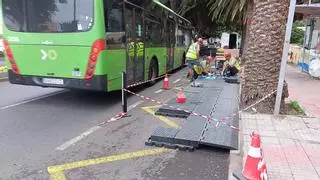 La avenida Los Príncipes estrena una parada de guaguas accesible