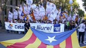 Manifestación de la Joventut Nacionalista de Catalunya el 11 de septiembre del 2005.