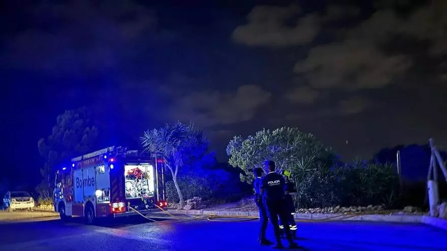 Alarma en Torrevieja por un incendio en la pinada del parque natural junto a San Luis que fue sofocado en una hora