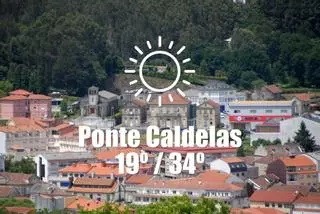 El tiempo en Ponte Caldelas: previsión meteorológica para hoy, miércoles 24 de julio