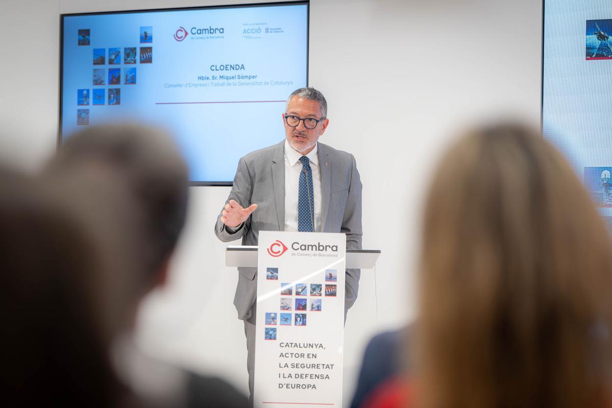 Clausura institucional a cargo de Miquel Sàmper, conseller de Empresa