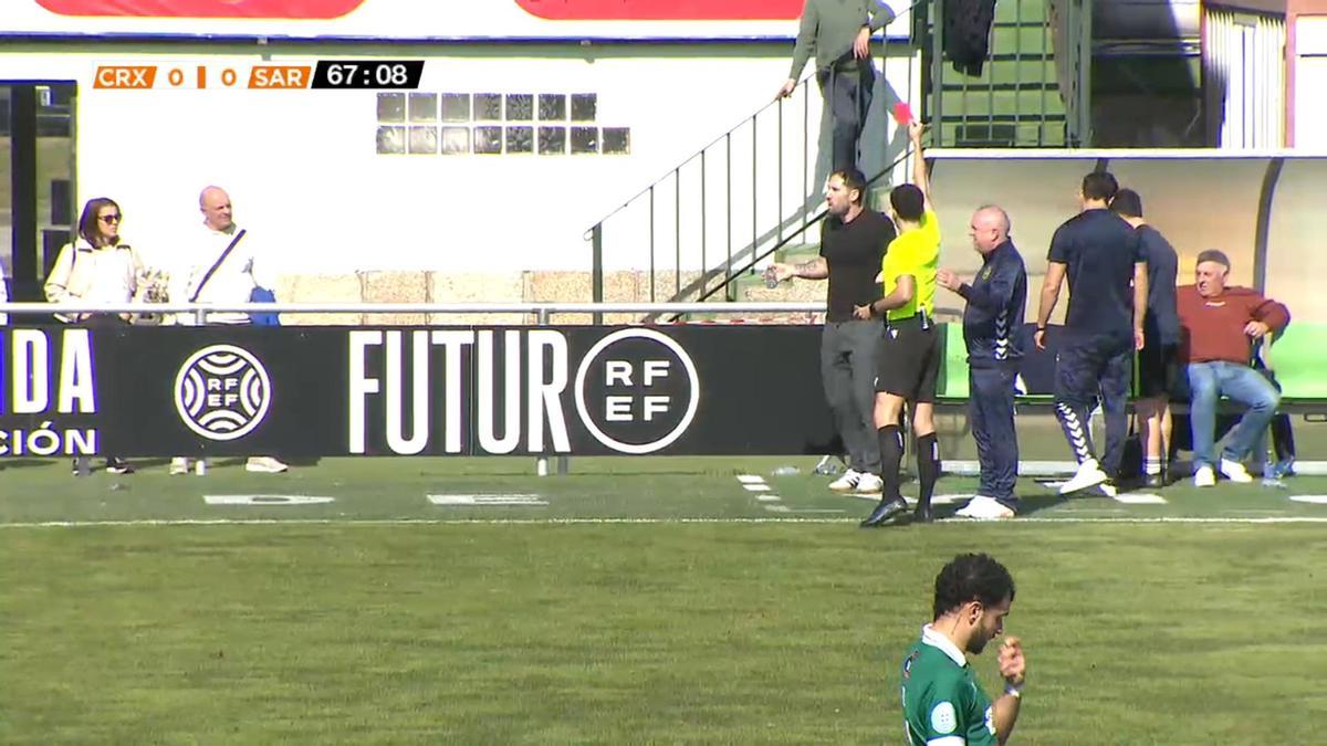 El momento de expulsión de Dani Giménez