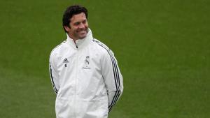 FILE PHOTO: Soccer Football - Real Madrid Training - Ciudad Real Madrid, Valdebebas, Madrid, Spain - October 30, 2018    Real Madrid interim coach Santiago Solari during training   REUTERS/Susana Vera/File Photo