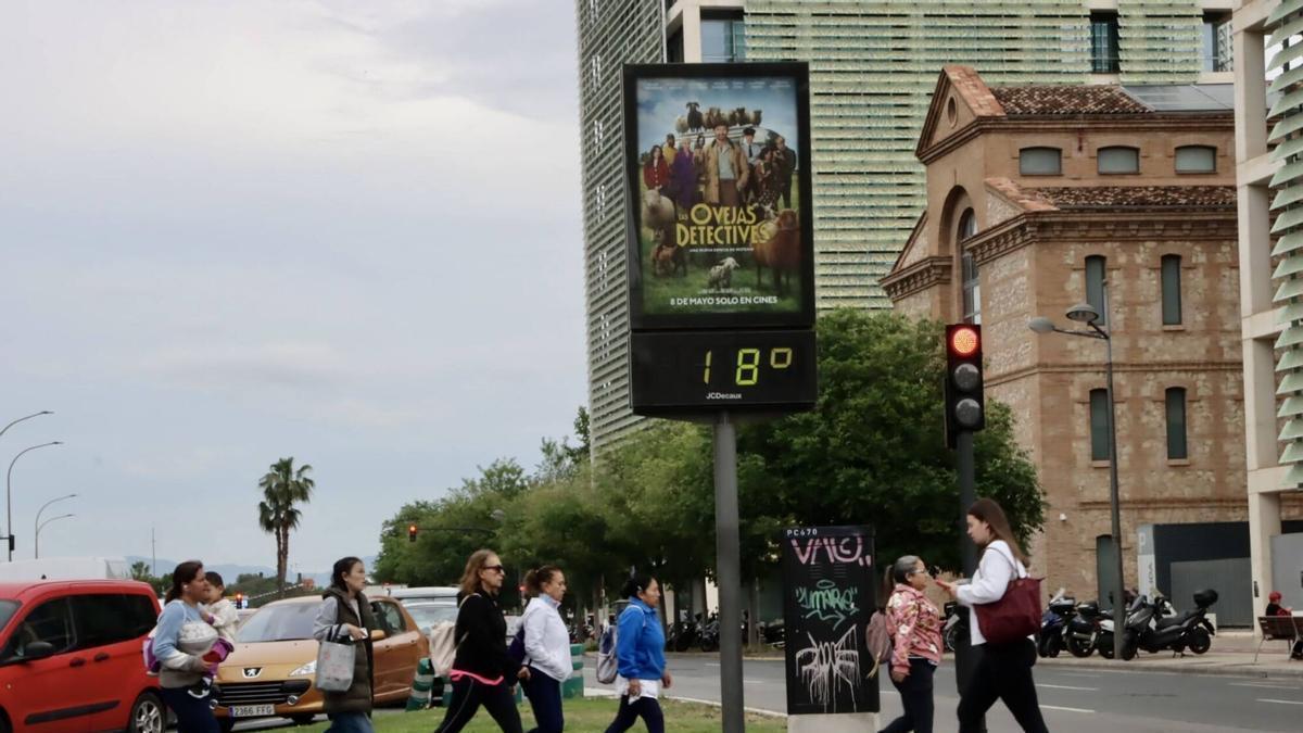 Nubes y bajada de temperaturas en Valencia.