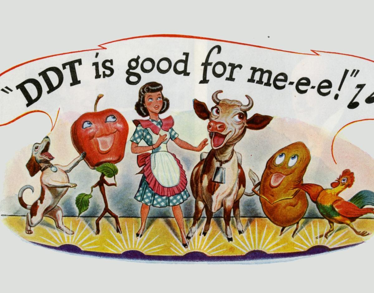 Anuncio publicitario del DDT en los años 60