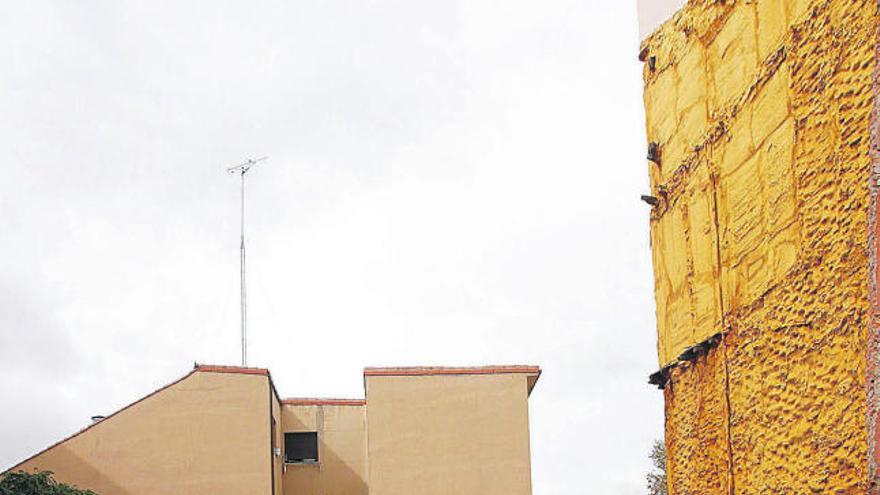 Solares sobre los que se iba a levantar el nuevo edificio municipal.