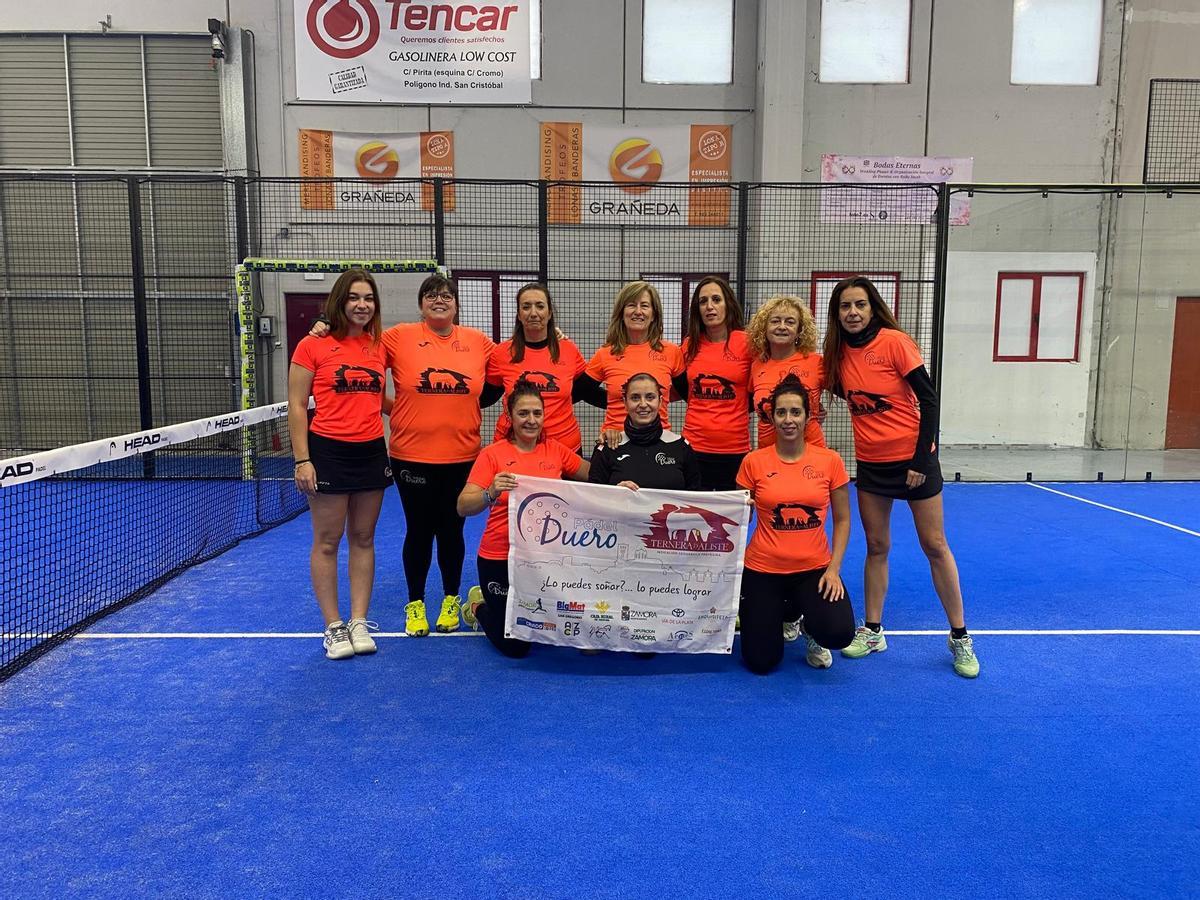 Equipo del Pádel Duero Ternera de Aliste.