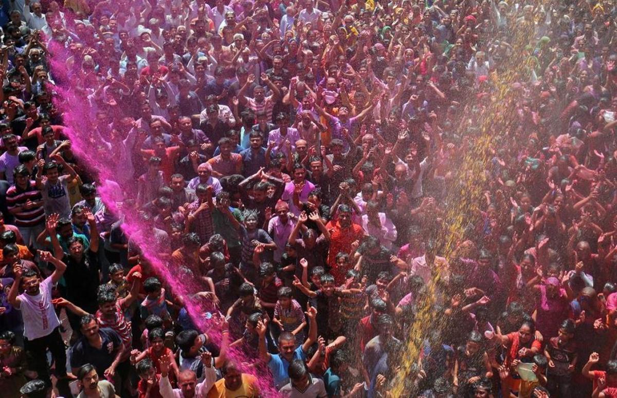 Holi, el festival dels colors, a Kathmandu