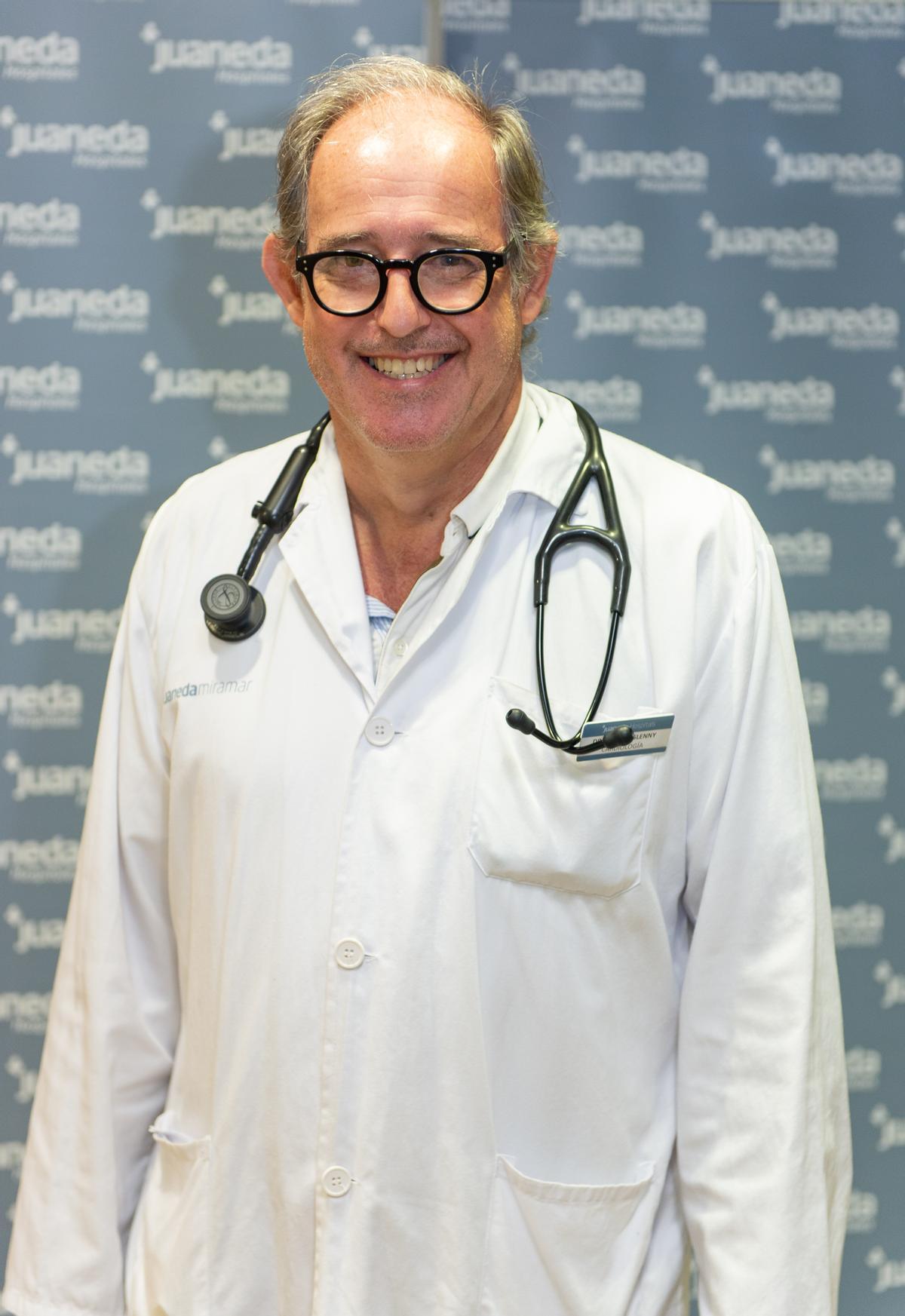 Dr. Andrés Glenny, auf Sportkardiologie spezialisierter Kardiologe der Klinikgruppe Juaneda Hospitales.