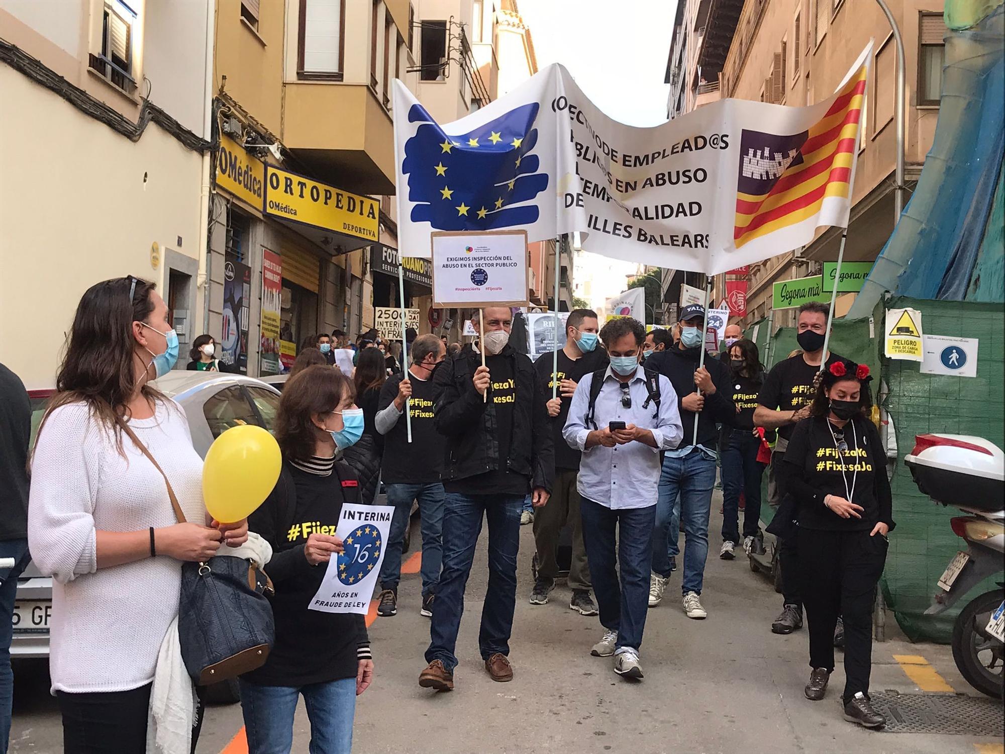 141 Trabajadores interinos autonómicos han hecho huelga, según el Govern