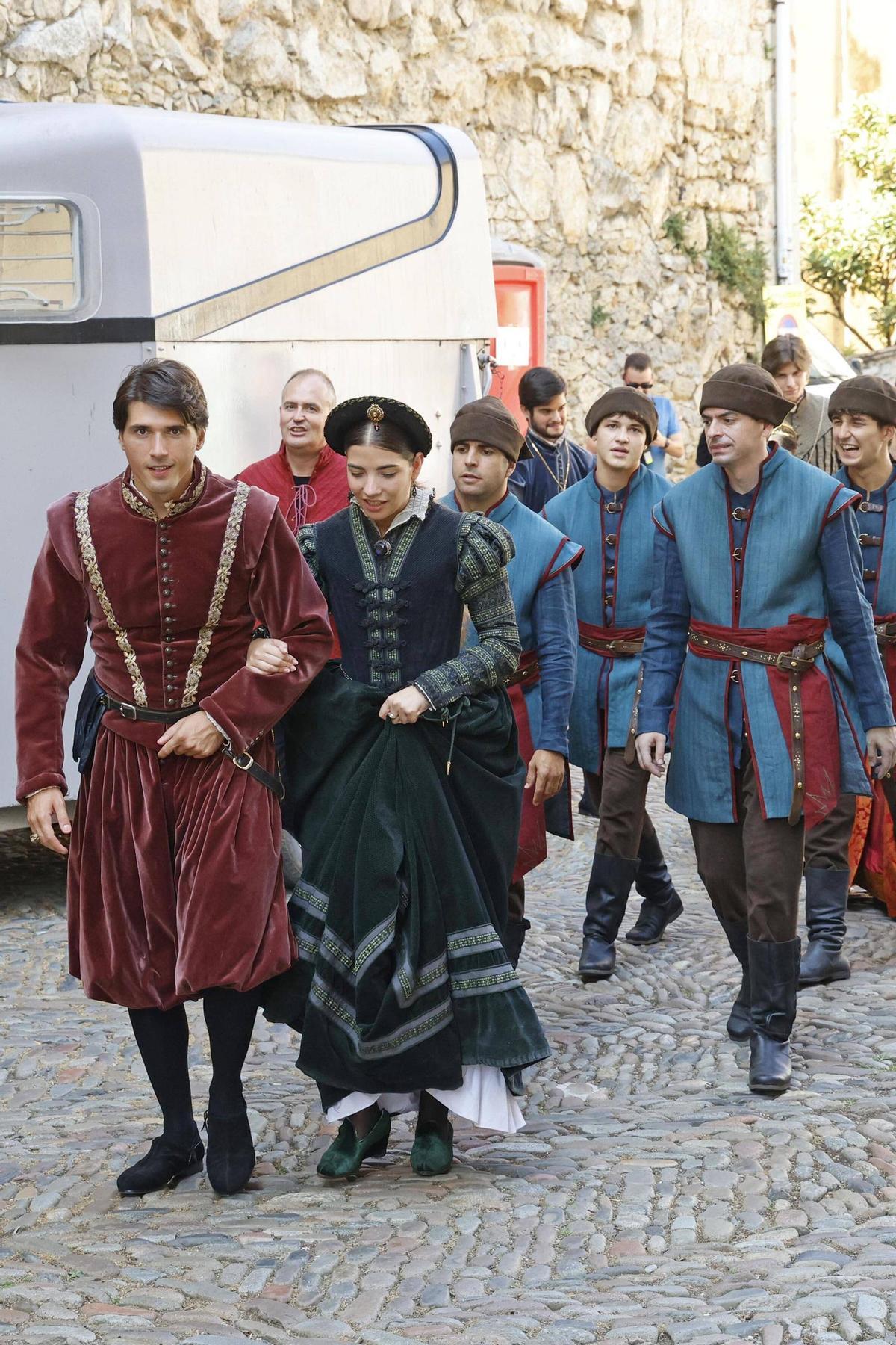 Les imatges d'un nova jornada del rodatge d''Enredados' a Girona Les imatges d'un nova jornada del rodatge d''Enredados' a Girona