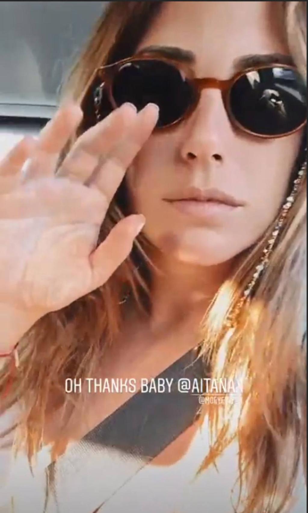 Blancca Suárez con gafas de sol de Aitana x mó
