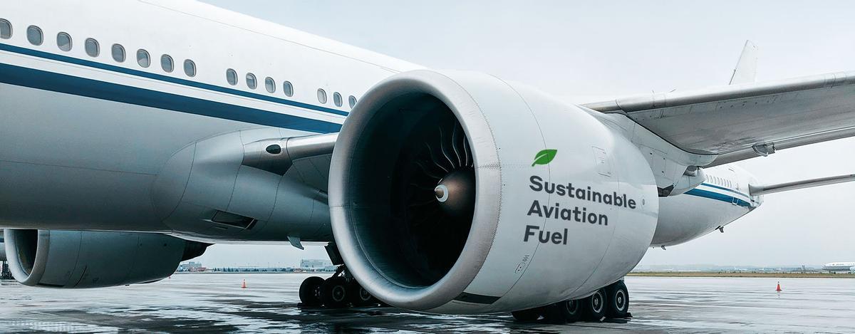 Avión con combustible verde a bordo