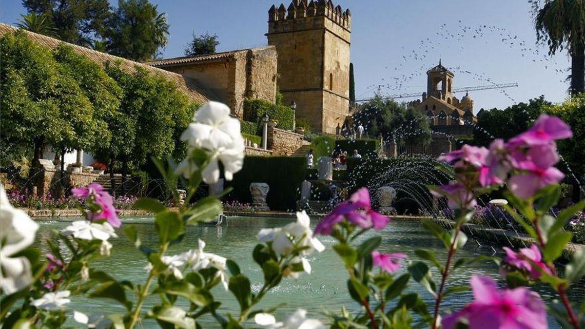Alcázar de los Reyes Cristianos en Córdoba.