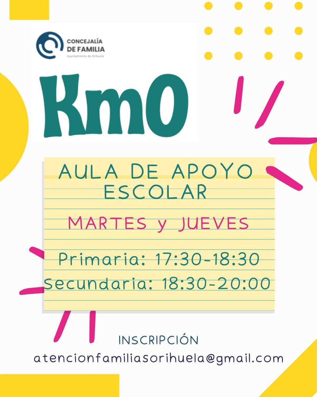 Cartel del servicio de apoyo familiar