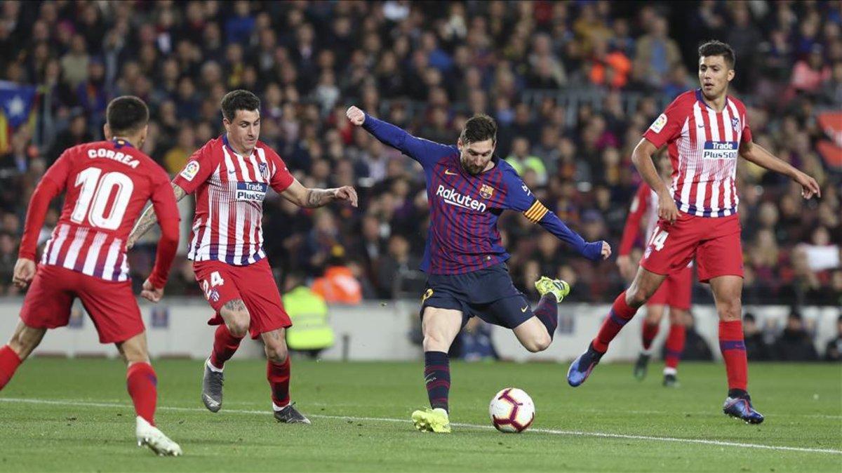 El Atlético no ha podido frenar casi nunca a Messi