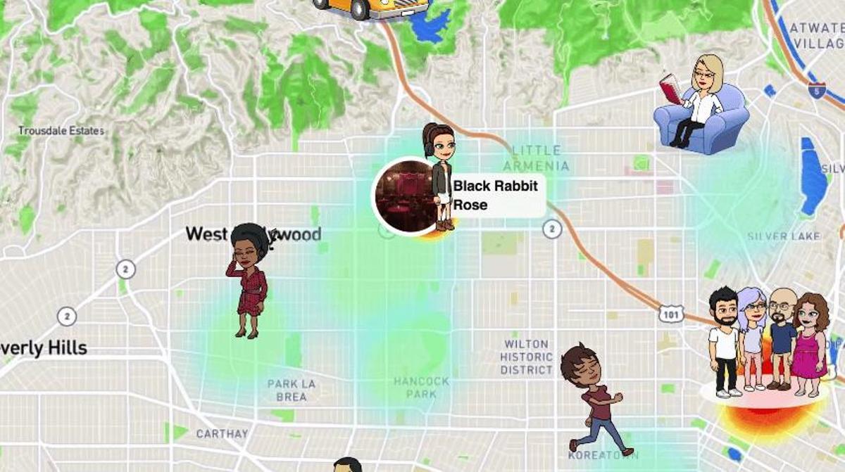 Mapa de amigos de Sanapchat