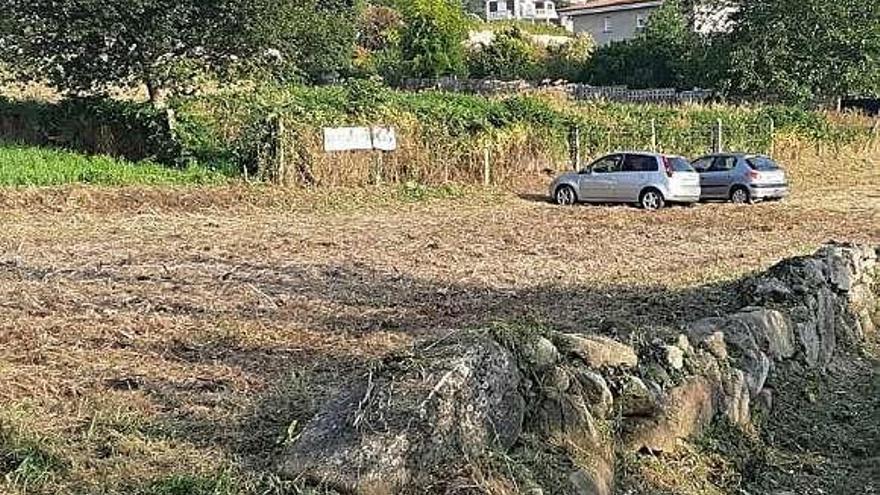 Finca habilitada en la playa de A Coviña. // FdV