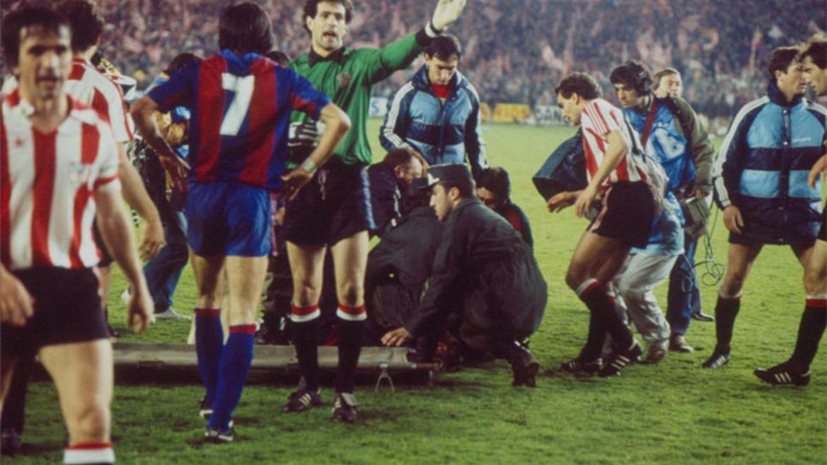 La violencia se desató en la final del Barça - Athletic