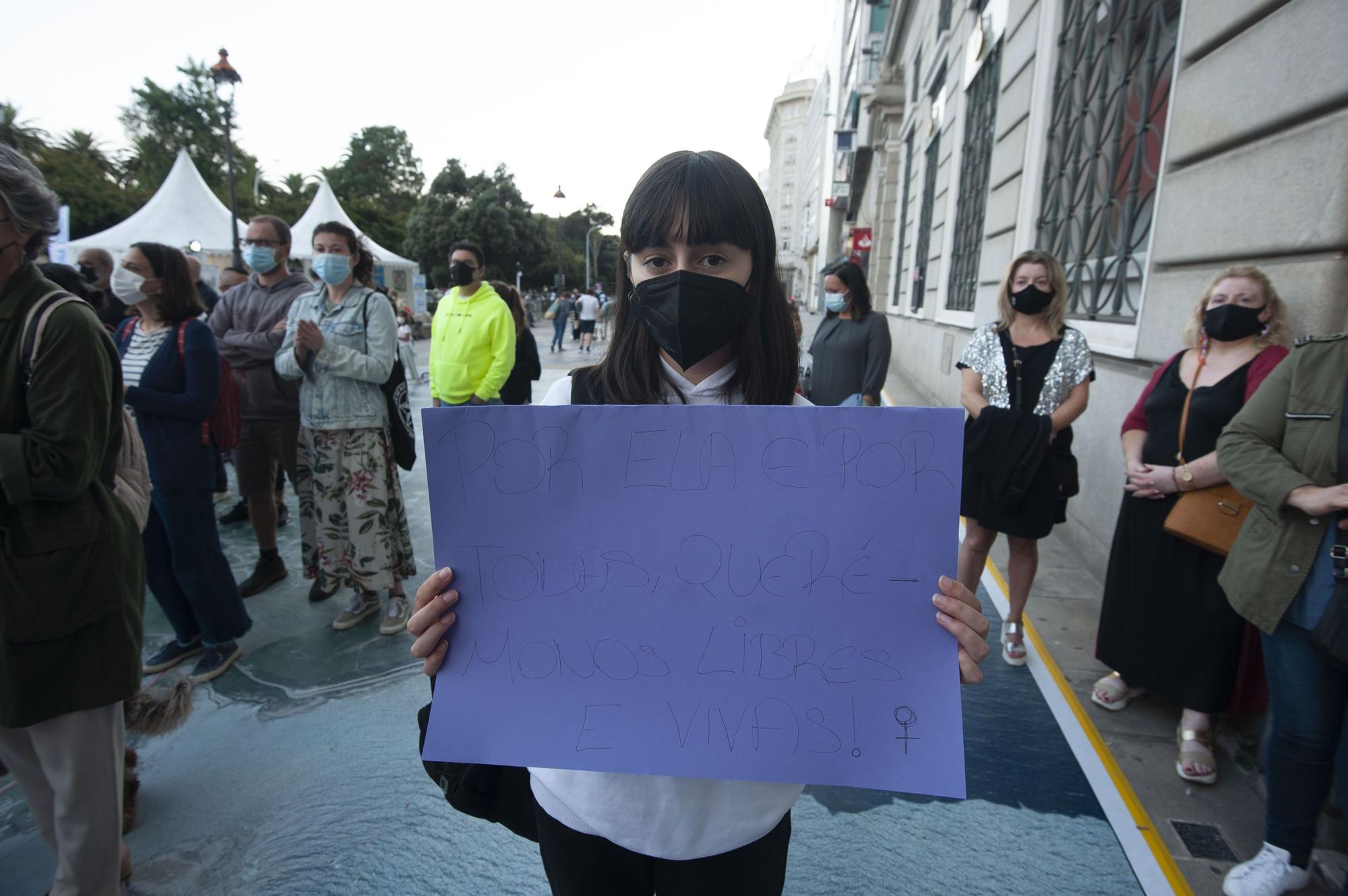 Concentración en el Obelisco por el crimen machista de O Birloque