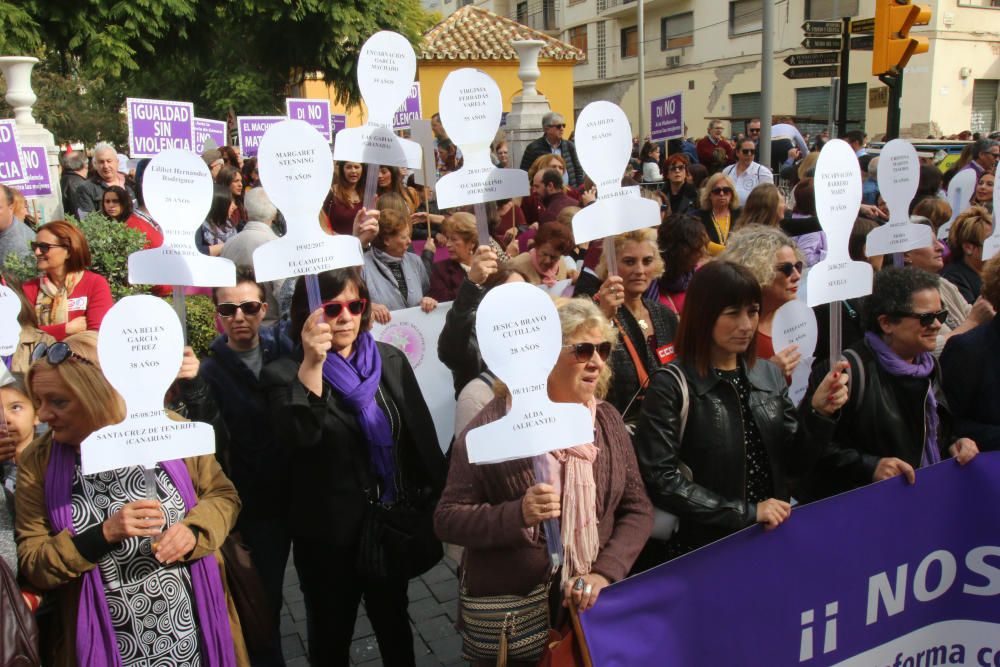 Manifestación en Málaga contra la Violencia contra las Mujeres