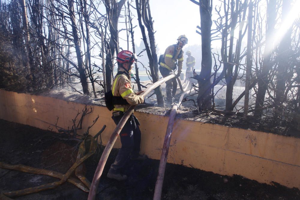 Extinció de l''incendi de Vilopriu 04/07/18