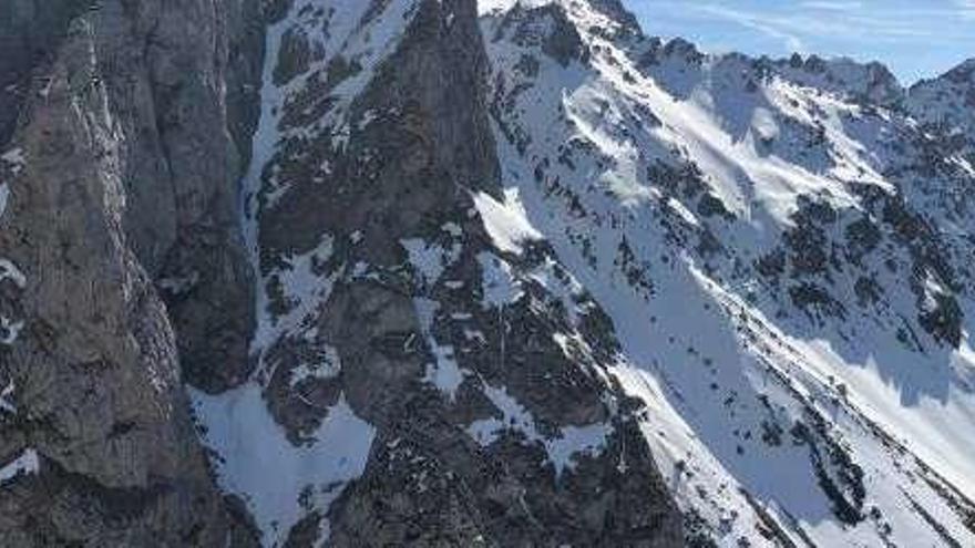 Zona en la que el montañero sufrió el accidente.