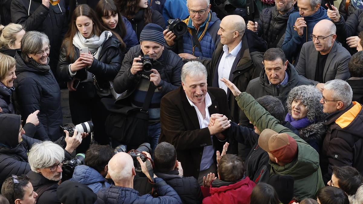 Joseba Asiron (EH Bildu), alcalde de Pamplona al ganar la moción de censura a UPN.