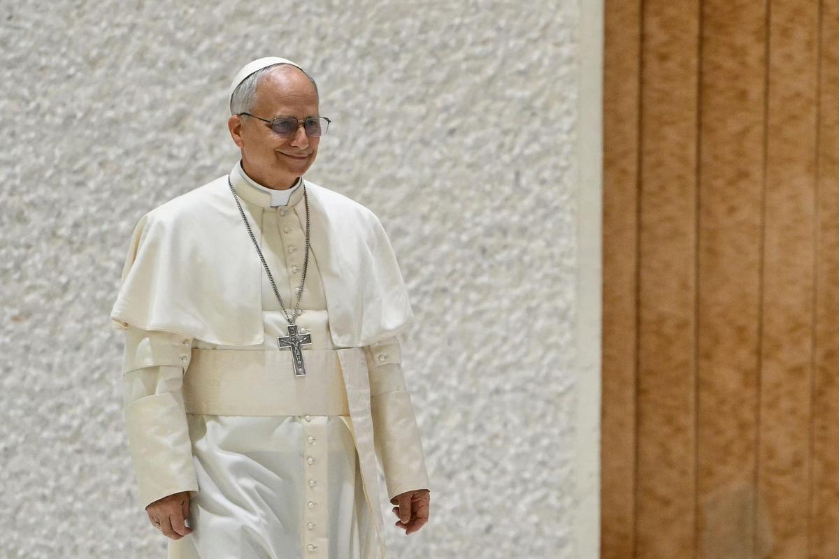 El papa León XIV se reúne con los periodistas en El Vaticano