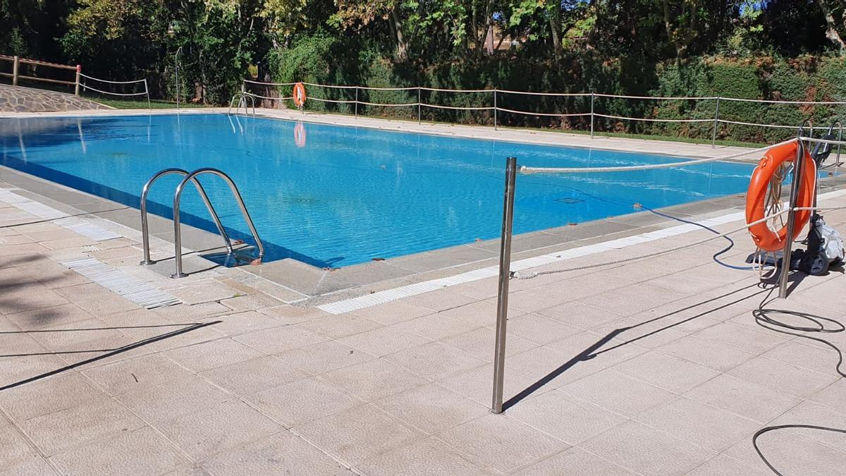 Piscina infantil del parque del Príncipe, que quedará cerrada.