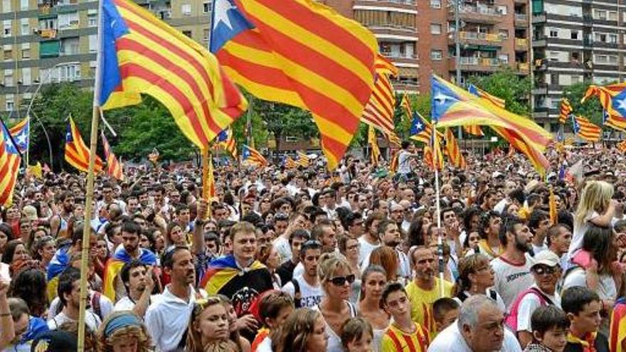 Un moment de la celebració multitudinària de l&#039;any passat a Barcelona