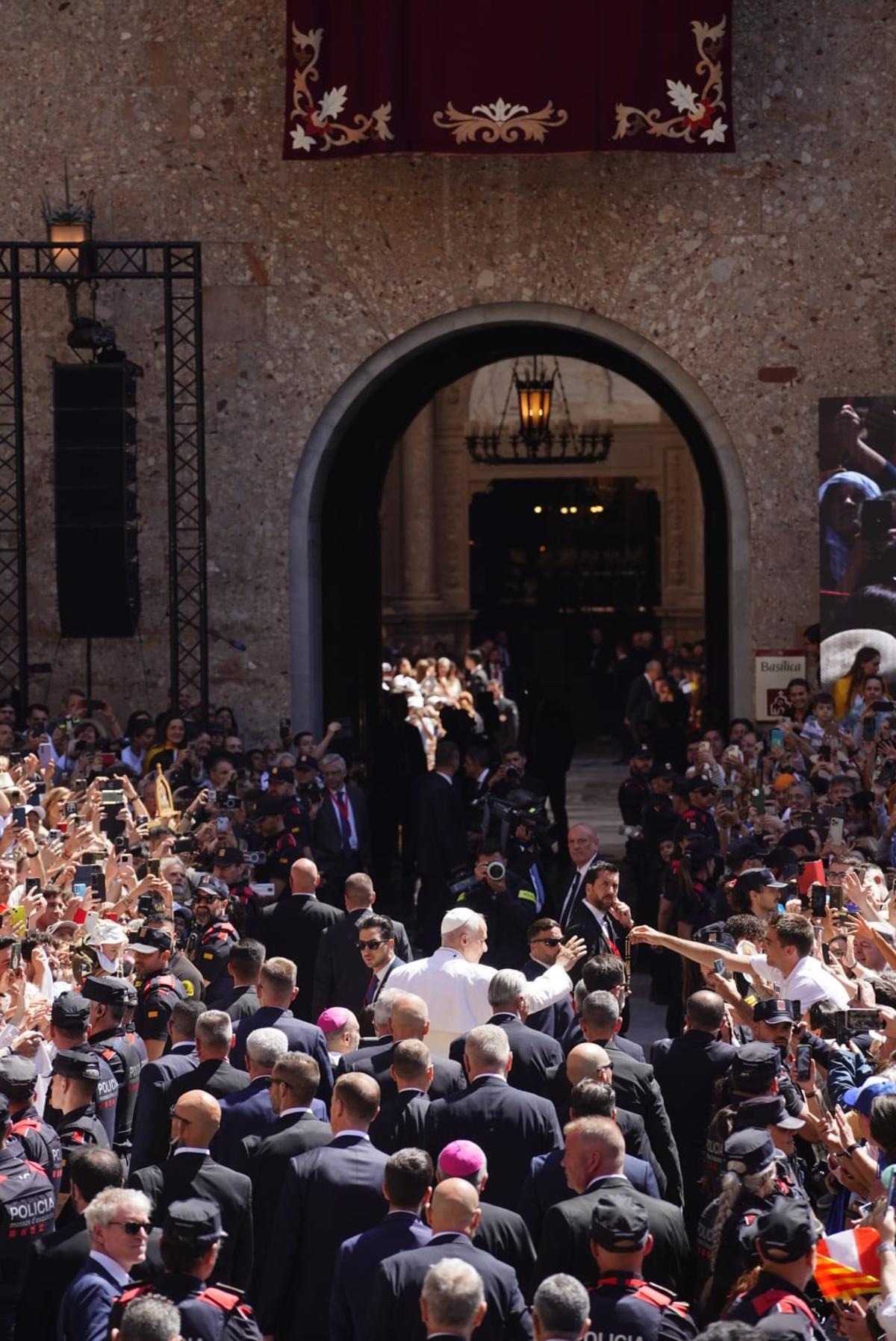 La visita històrica del Papa a Montserrat, en imatges La visita històrica del Papa a Montserrat, en imatges
