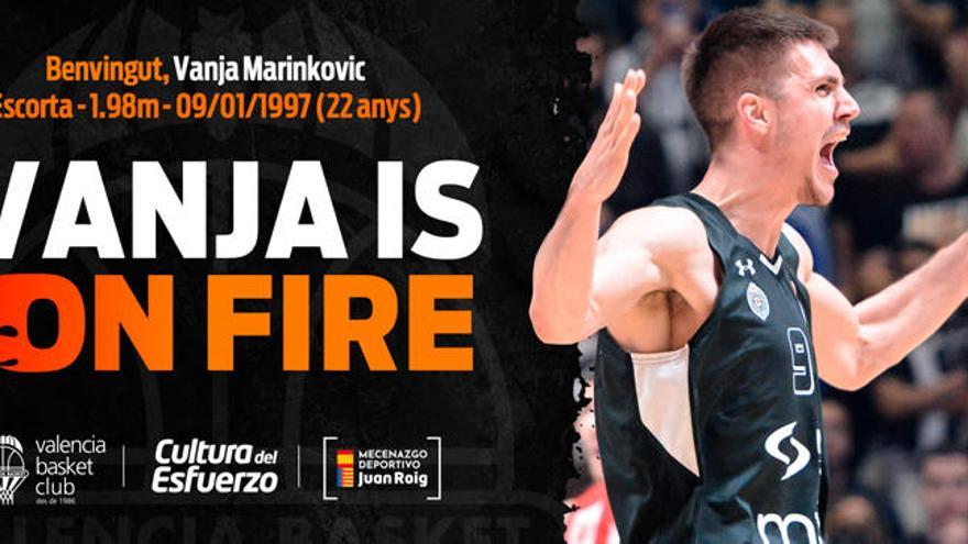 Vanja Marinkovic ya es jugador &#039;taronja&#039;.