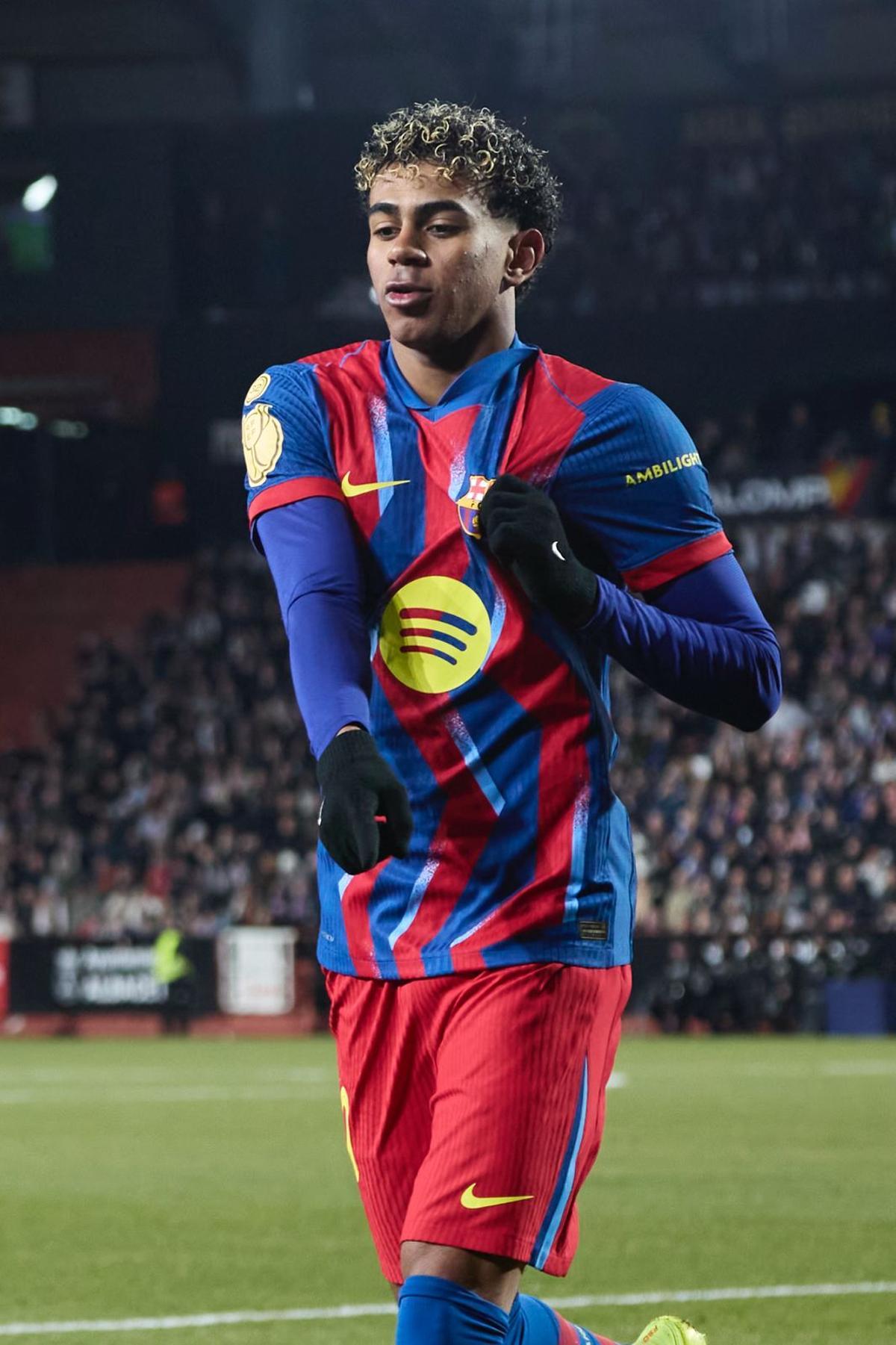 Lamine Yamal, protagonista del primer clasificado para las semifinales de la Copa del Rey